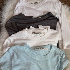 4 Michel Stars Sheen tees 0/S